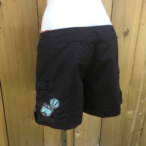 Powder room black cargo board shorts size 5 - Picture 8 of 11